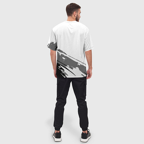 Мужская футболка оверсайз Thousand Foot Krutch логотип / 3D-принт – фото 4