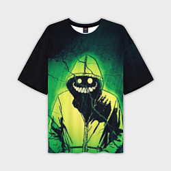 Мужская футболка оверсайз Halloween - призрак в плаще