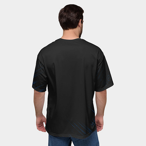 Мужская футболка оверсайз Обратная сторона девушки / 3D-принт – фото 4