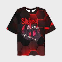 Футболка оверсайз мужская Slipknot art black, цвет: 3D-принт