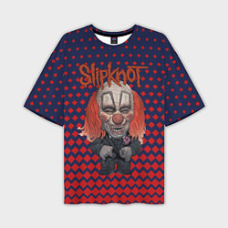 Футболка оверсайз мужская Slipknot clown, цвет: 3D-принт