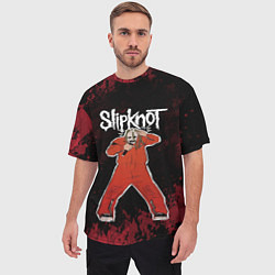 Футболка оверсайз мужская Slipknot music, цвет: 3D-принт — фото 2