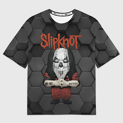 Футболка оверсайз мужская Slipknot seven art, цвет: 3D-принт