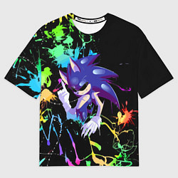 Футболка оверсайз мужская Sonic Exe - Hedgehog - video game, цвет: 3D-принт