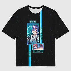 Футболка оверсайз мужская Re: Zero жизнь с нуля в другом мире Rem, цвет: 3D-принт