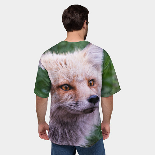 Мужская футболка оверсайз Лисa / 3D-принт – фото 4