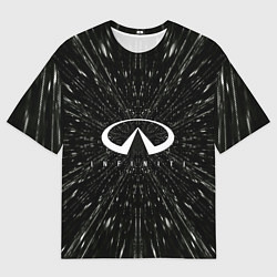 Футболка оверсайз мужская Эмблема Инфинити, автомобильная тема, цвет: 3D-принт