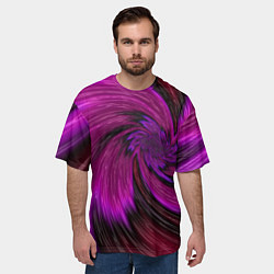 Футболка оверсайз мужская Фиолетовый вихрь, цвет: 3D-принт — фото 2