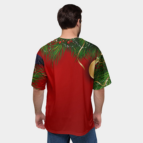 Мужская футболка оверсайз Кролик 2023 / 3D-принт – фото 4