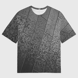 Мужская футболка оверсайз Металлические пластины