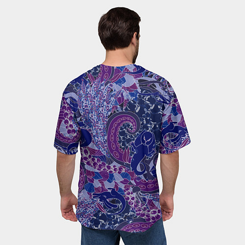 Мужская футболка оверсайз Морской кролик / 3D-принт – фото 4