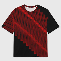 Футболка оверсайз мужская Красный маркер, цвет: 3D-принт