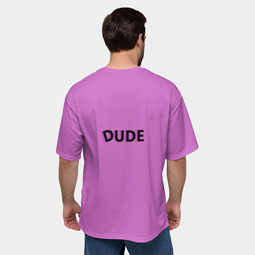 Мужская футболка оверсайз Большой Лебовски DUDE / 3D-принт – фото 4