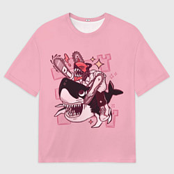 Футболка оверсайз мужская Chainsaw Man Почита, цвет: 3D-принт