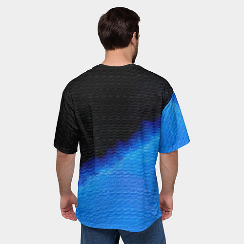 Мужская футболка оверсайз Агата Кристи Ураган / 3D-принт – фото 4