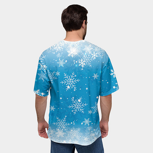 Мужская футболка оверсайз Зайчик с морковкой 2023 / 3D-принт – фото 4