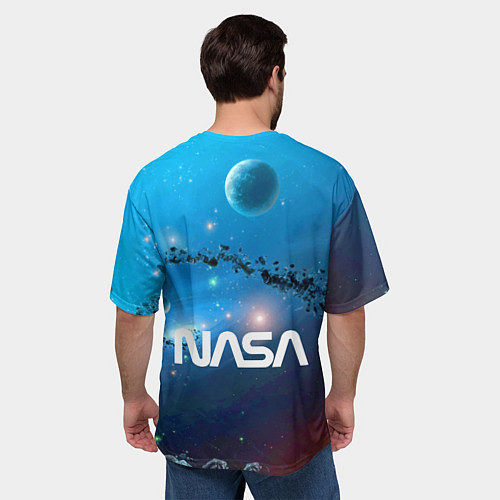 Мужская футболка оверсайз Бесконечное космическое пространство - Nasa / 3D-принт – фото 4