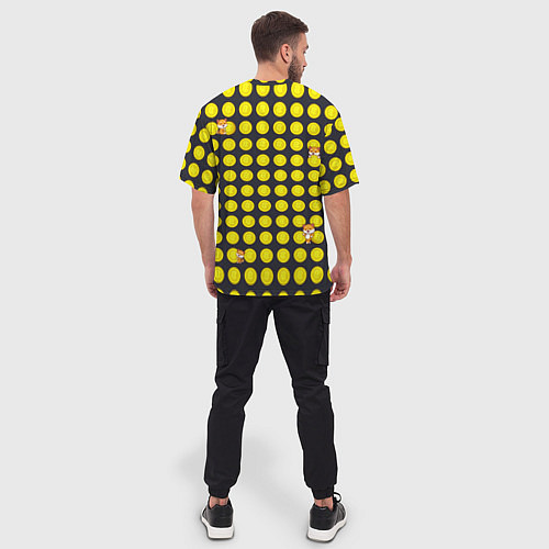 Мужская футболка оверсайз BTC-Биткойн / 3D-принт – фото 4