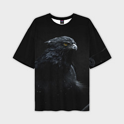 Футболка оверсайз мужская Тёмный орёл, цвет: 3D-принт