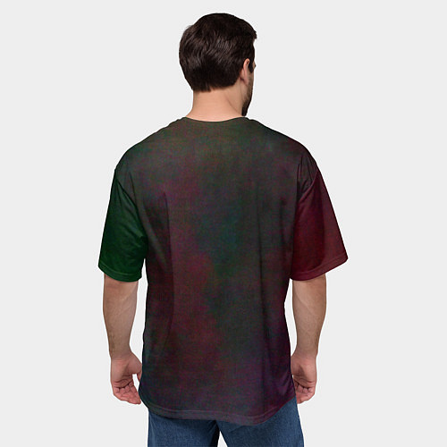 Мужская футболка оверсайз Энергия - Алиса / 3D-принт – фото 4