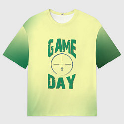 Футболка оверсайз мужская Game day, цвет: 3D-принт