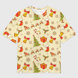 Футболка оверсайз мужская С Новым 2023 Годом, цвет: 3D-принт