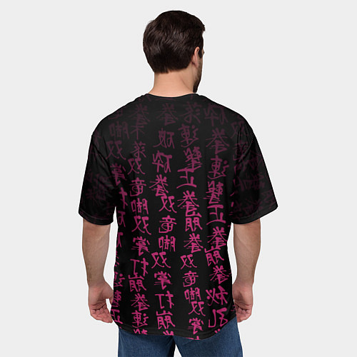 Мужская футболка оверсайз Пауэр Человек бензопила / 3D-принт – фото 4