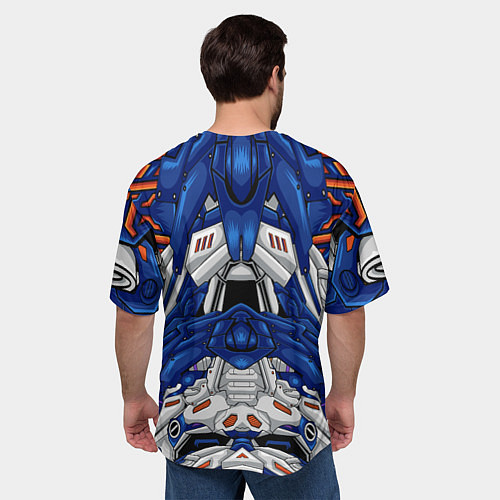 Мужская футболка оверсайз Инопланетный костюм / 3D-принт – фото 4