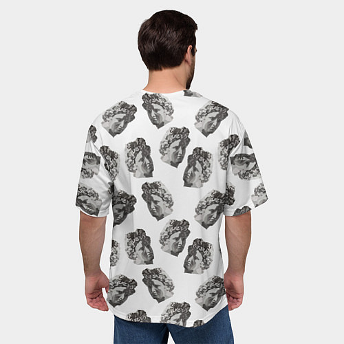 Мужская футболка оверсайз Аполлон - паттерн / 3D-принт – фото 4