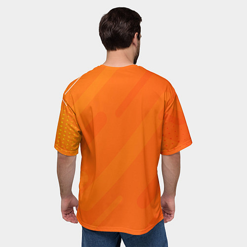 Мужская футболка оверсайз Кролик любит тебя / 3D-принт – фото 4