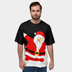 Футболка оверсайз мужская Дед мороз dab, цвет: 3D-принт — фото 2