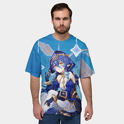 Футболка оверсайз мужская Лайла Genshin Impact, цвет: 3D-принт — фото 2