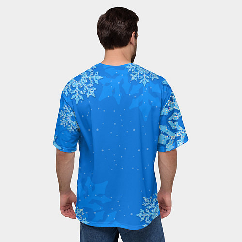 Мужская футболка оверсайз Символ 2023 года - кролик / 3D-принт – фото 4