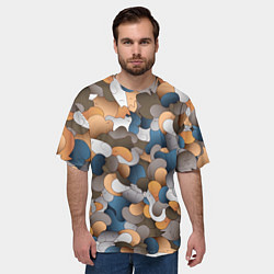 Футболка оверсайз мужская Котики это жидкость, цвет: 3D-принт — фото 2