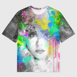 Футболка оверсайз мужская Fashion абстрактный портрет, цвет: 3D-принт