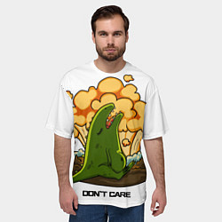 Футболка оверсайз мужская Падение метеорита, цвет: 3D-принт — фото 2