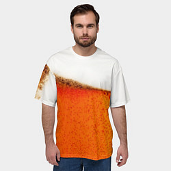 Футболка оверсайз мужская Тёмное пиво, цвет: 3D-принт — фото 2