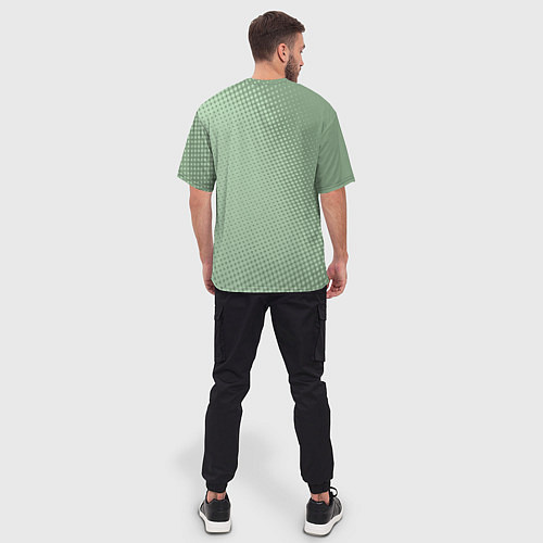 Мужская футболка оверсайз Хитрый лис в штанах / 3D-принт – фото 4