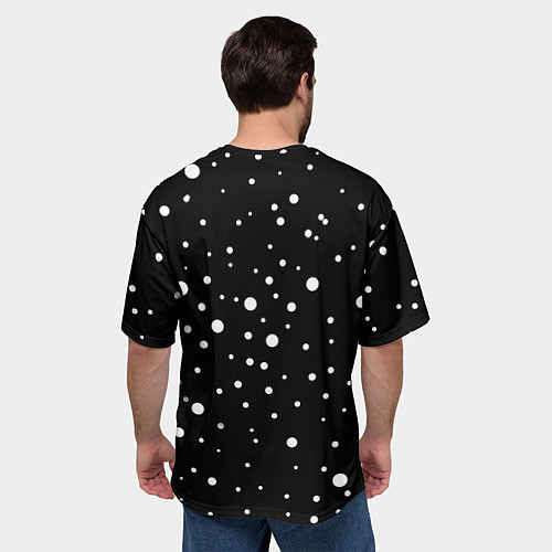 Мужская футболка оверсайз Котячий Новый Год / 3D-принт – фото 4