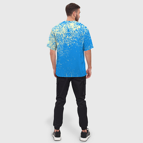 Мужская футболка оверсайз Гранж - порезы монстра / 3D-принт – фото 4