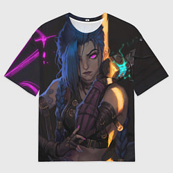 Футболка оверсайз мужская Jinx - Powder, цвет: 3D-принт