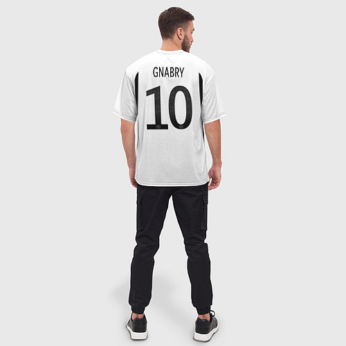 Мужская футболка оверсайз Гнабри Сборная Германии ЧМ 2022 / 3D-принт – фото 4