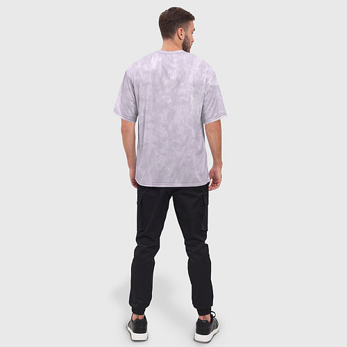 Мужская футболка оверсайз Портрет Тома Харди в геометрическом стиле / 3D-принт – фото 4