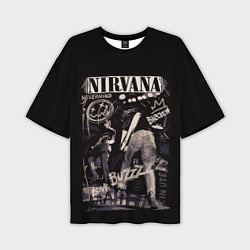 Мужская футболка оверсайз Nirvana bleach