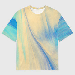 Футболка оверсайз мужская Красочный песок, цвет: 3D-принт