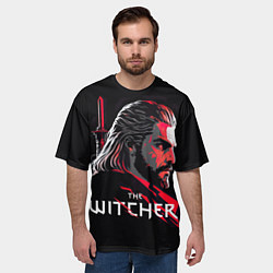 Футболка оверсайз мужская Witcher art, цвет: 3D-принт — фото 2