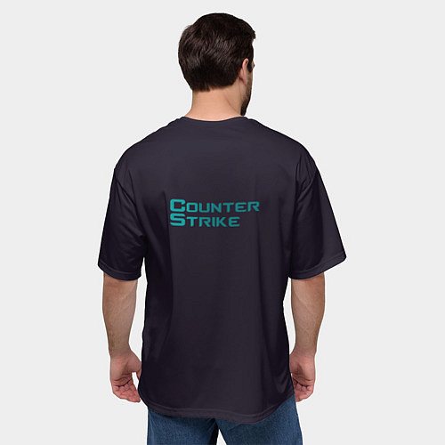 Мужская футболка оверсайз CS GO Art / 3D-принт – фото 4