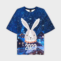 Мужская футболка оверсайз 2023 крольчиха