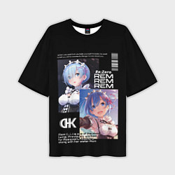 Футболка оверсайз мужская Re: Zero жизнь с нуля в другом мире, цвет: 3D-принт