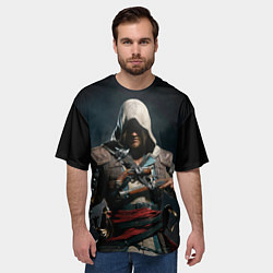 Футболка оверсайз мужская Assassins Creed 4, цвет: 3D-принт — фото 2